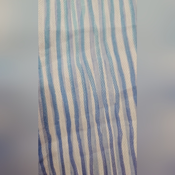 ST. CROIX Striped Linen/cotton pastel short sleeve button up shirt. Size XXL - Picture 5 of 9